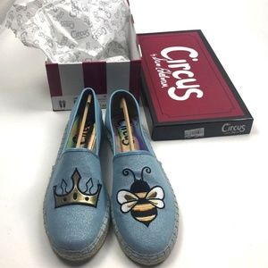 Circus by Sam Edelman 9M Blue Leni Queen Bee Flats